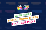 AutoResize Social Media Titles FCPX, a Poster Template by Poly Artboard (Thumbnail 1 of 2)