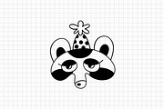 Christmas Mask Hand Drawn Set, an Animal Illustration by Art's and patterns (Thumbnail 4 of 11)