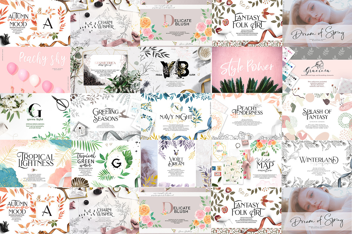 WHOLE SHOP 13969 BUNDLE, an Object Illustration by BilberryCreates (Photo 4 of 70)