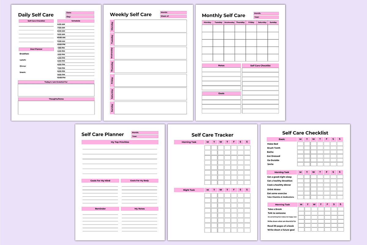 2025 Mental Health&Self Care Planner, a Stationery Template by Shumaya (Photo 4 of 6)