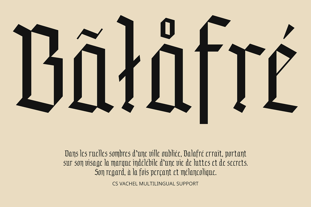 CS Vachel – Gothic Font, a Blackletter Font by Craft Supply Co. (Photo 4 of 8)