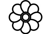 Cute Flower Silhouette Mega, an Object Graphic by Creativeshirt (Thumbnail 4 of 12)
