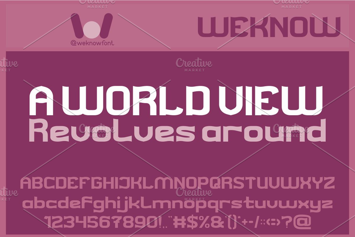 Core Thought font, a Font by weknow (Photo 5 of 8)