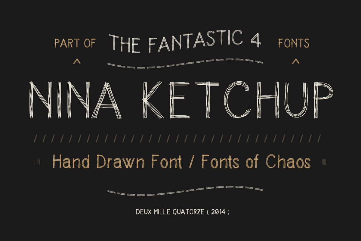 The Fantastic 4 Fonts - Pack. preview 5