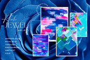 Jewelled Tones Abstract Backgrounds, a Texture Graphic by Carla Fern Designs (Thumbnail 3 of 9)