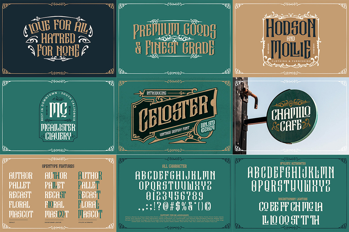 Vintage Font Bundle 4, a Symbol Font by Vintage Division (Photo 3 of 12)