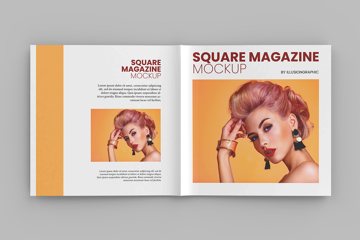 Square Catalog / Magazine Mockup, a Books & Magazine Mockup by Illusiongraphic (Photo 8 of 22)