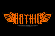 Wings Gromeba - Gothic Font, a Blackletter Font by Iqsiart Studio (Thumbnail 2 of 7)