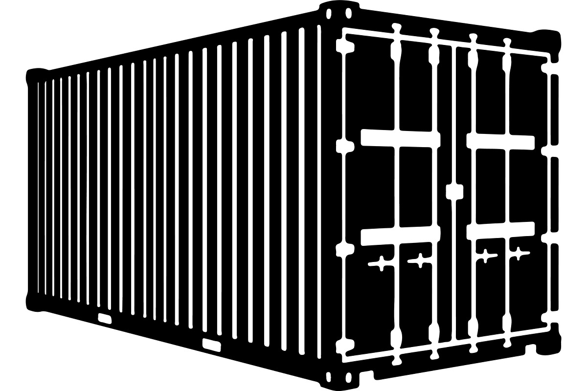 Shipping container silhouette, a Transportation Illustration by abu67222 (Photo 3 of 13)