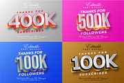Followers Text Effect Style | Vector, a Layer Style Add-On by padilah_a (Thumbnail 1 of 6)