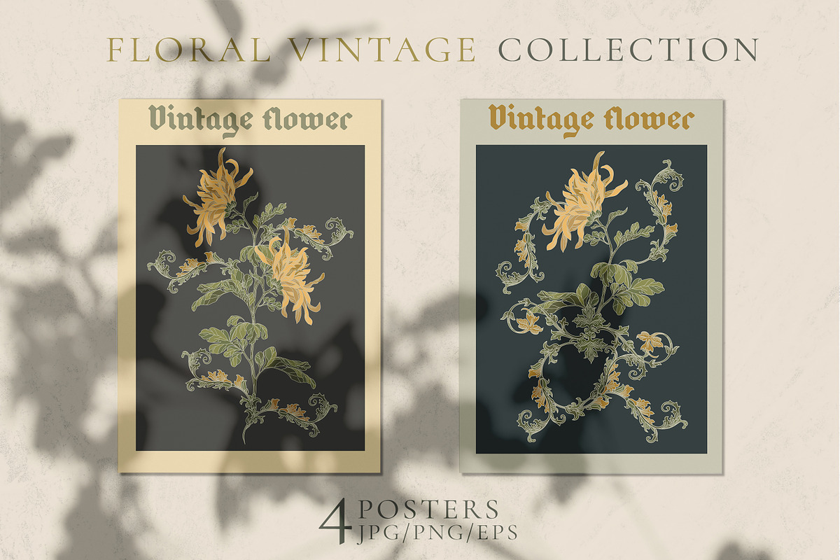 FLORAL VINTAGE COLLECTION, a Decorative Illustration by LanaDzi (Photo 6 of 10)