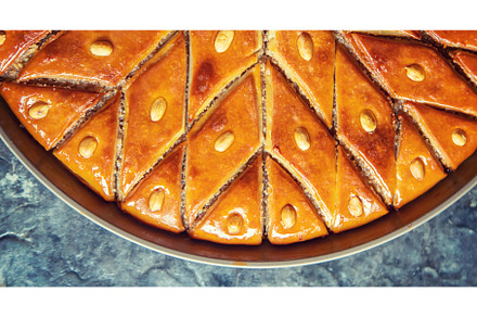Oriental sweet baklava with nuts, a Food & Drink Photo by yanadjana