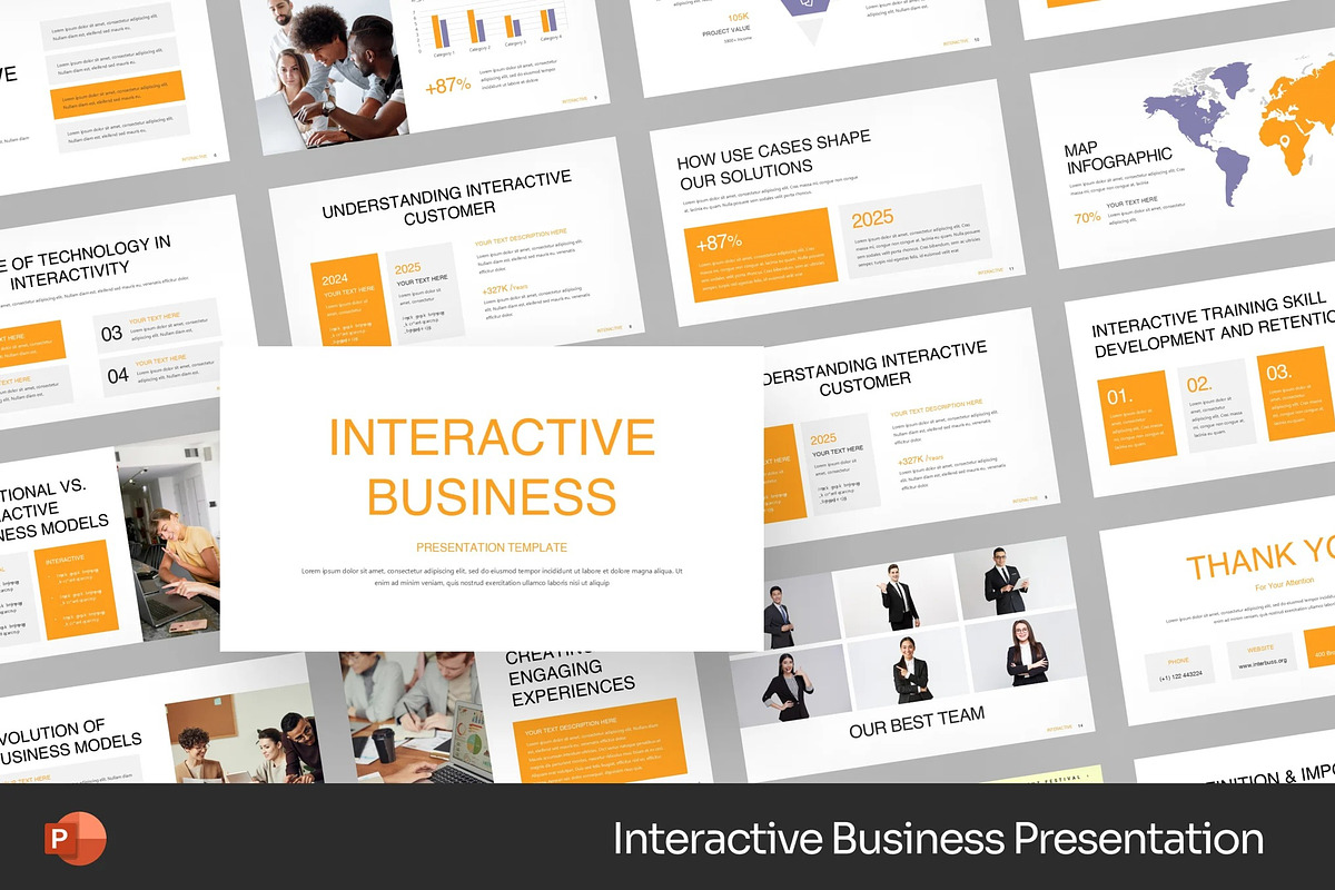 Interactive Business Powerpoint, a Presentation Template by Fit-tee (Photo 1 of 2)