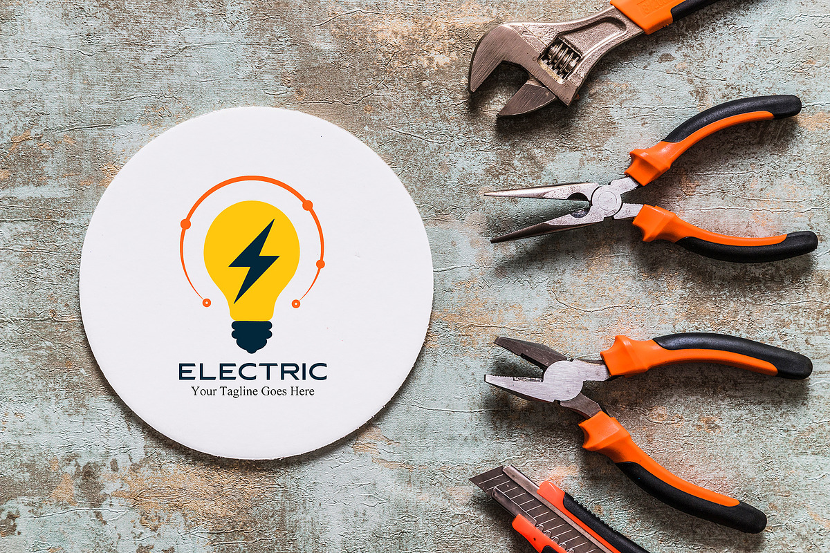Lightbulb & Electric Logo Design, a Branding & Logo Template by YUDesignStore (Photo 6 of 8)