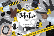 Detective Clipart, an Object Illustration by GlamArtZhanna (Thumbnail 1 of 3)