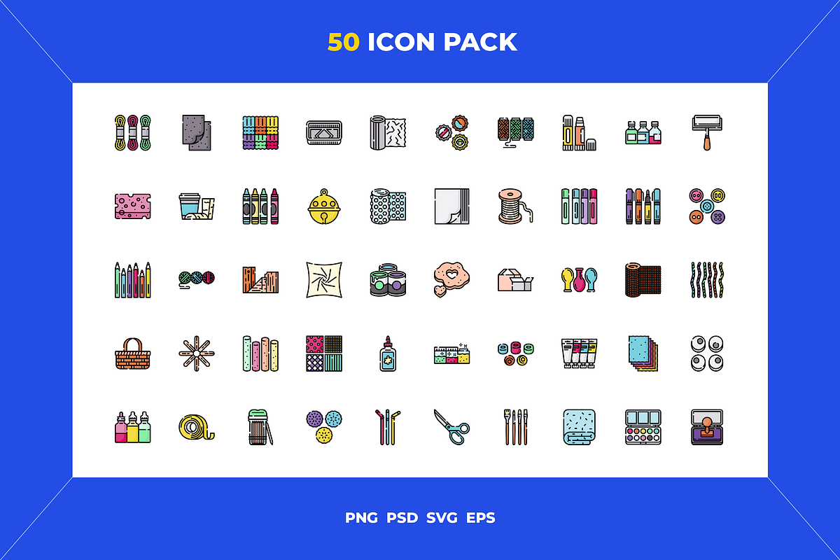 Art and craft supplies icons, an Icon by Wencory (Photo 1 of 2)