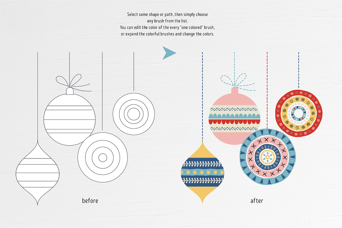 Handmade Xmas brushes & patterns, a Brush Add-On by Marish (Photo 5 of 10)