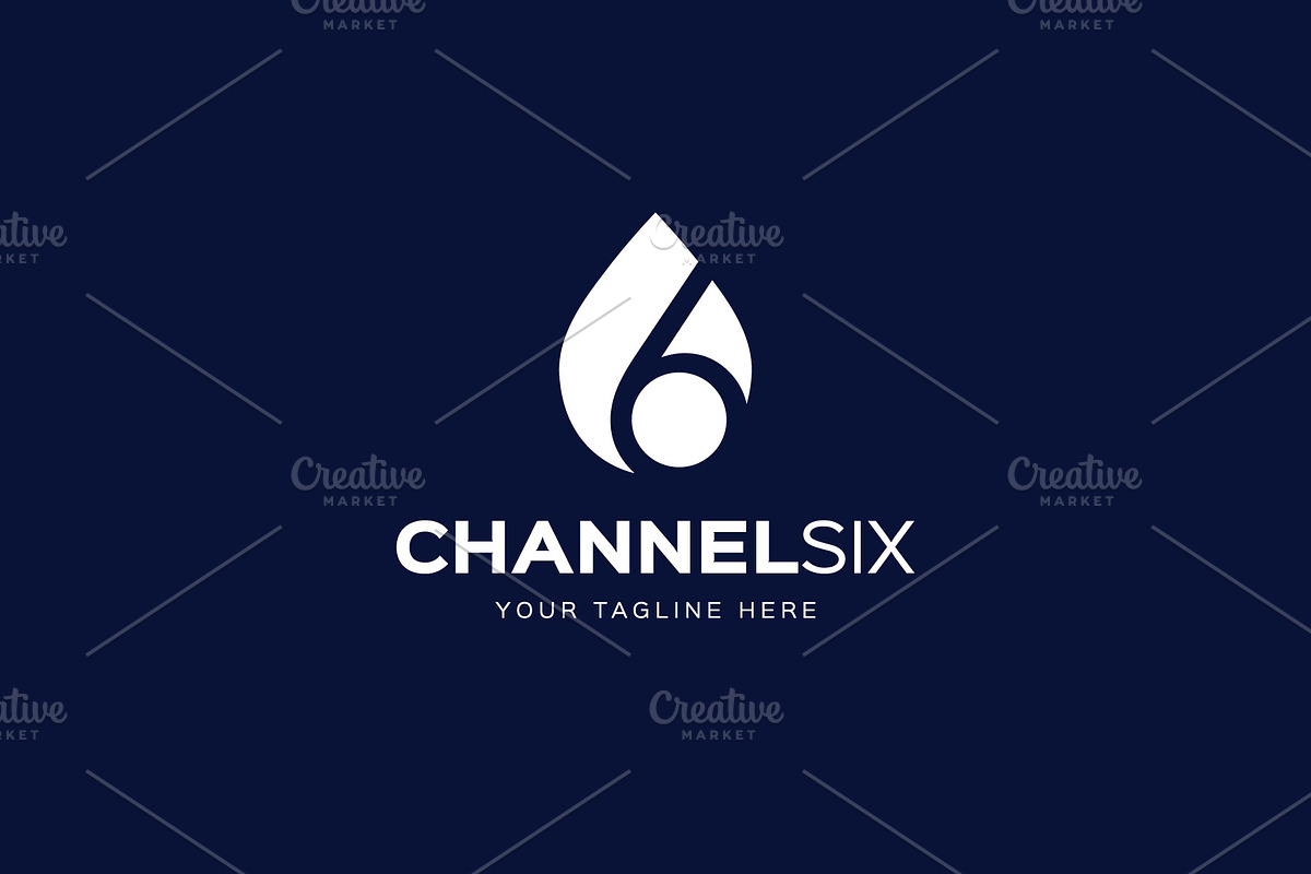 Channel Six Logo, a Branding & Logo Template by ashenterprise (Photo 3 of 3)
