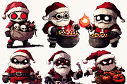 Quirky Spooky Santa Claus Clipart, an Object Illustration by Design Scotch (Thumbnail 3 of 7)