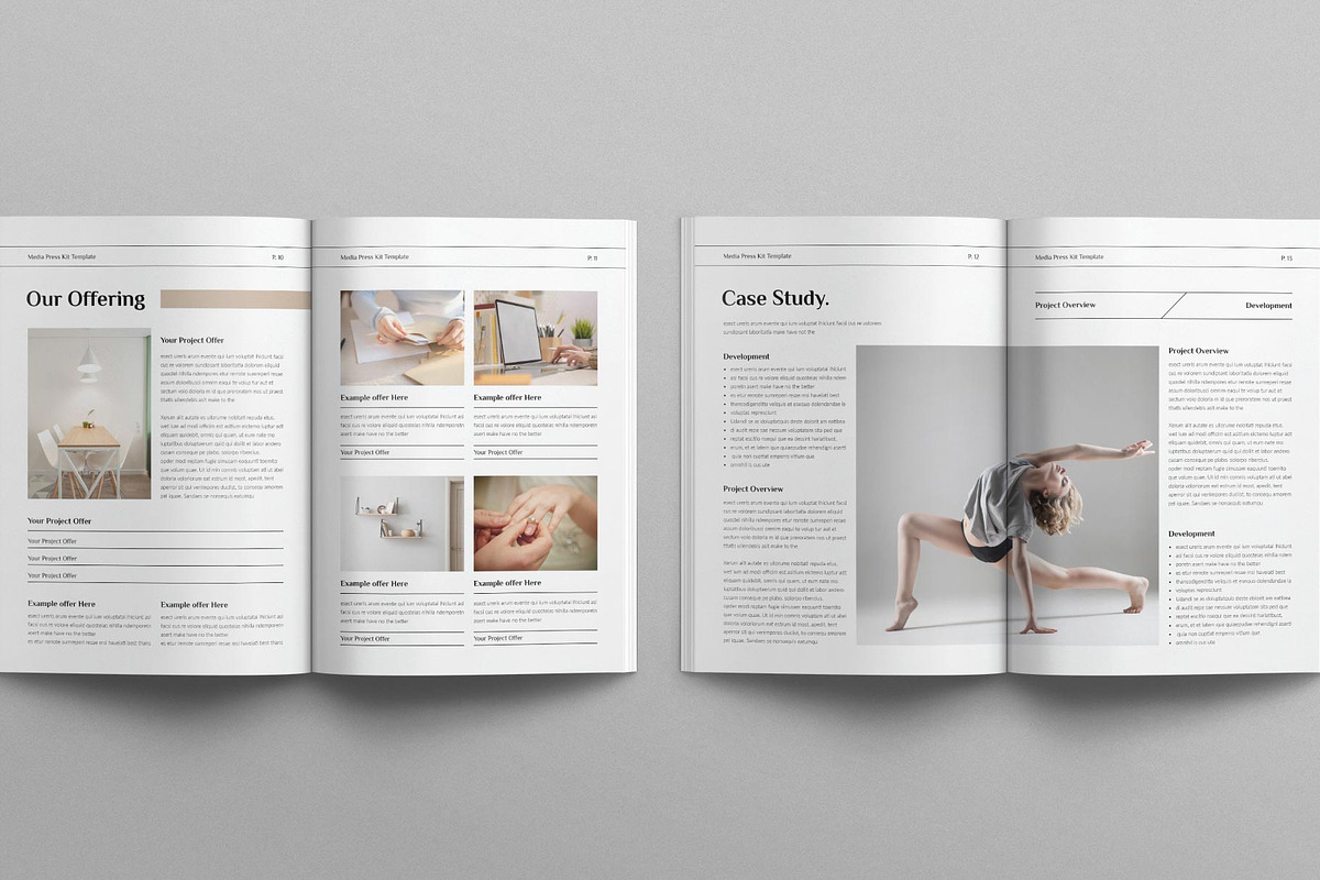 Media Press Kit Template, a Magazine Template by E-Type (Photo 5 of 9)