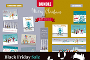 Christmas Cards and Banners Bundle, a Seasonal Illustration by ÁRTICA (Thumbnail 18 of 19)