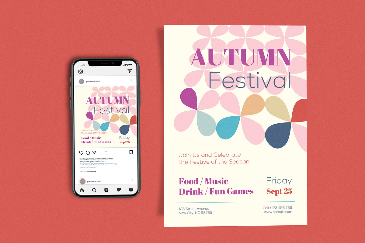 Autumn Festival Colors, a Flyer Template by Me55enjah Design (Photo 1 of 4)