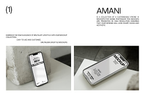 AMANI IPhone Mockup Collection Vol.1