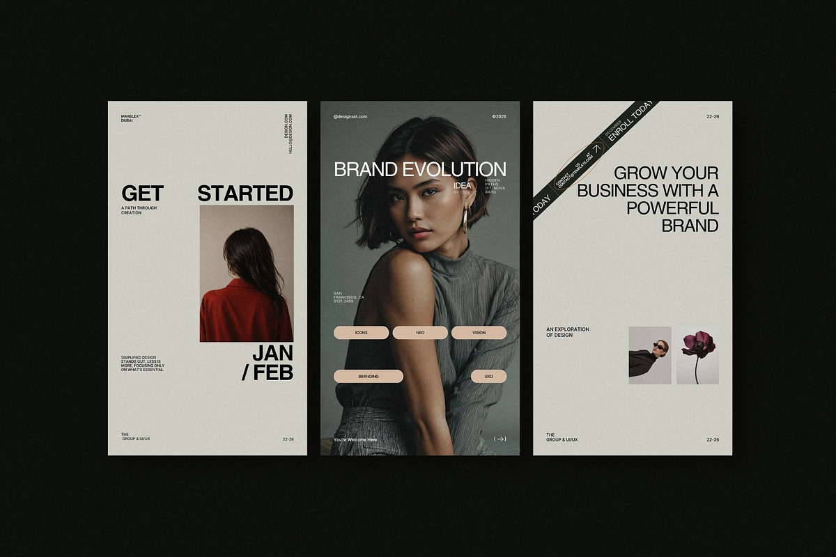 ZAVI | Instagram Post & Story (III), a Social Media Template by The Aesthetic Studio (Photo 2 of 10)