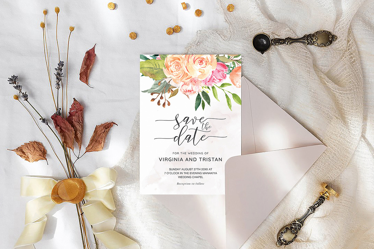 Save the Date Template, an Invitation Template by ShineOnWedding (Photo 9 of 13)