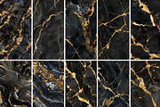Black Gold Marble Seamless Textures, a Texture Graphic by BrushstrokeArtGB (Thumbnail 7 of 12)