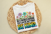 Be Kind Floral Faux Yarn Positive Sh, an Illustration by designcity5 (Thumbnail 5 of 9)
