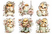 Whimsical Easter Birds Clipart, an Illustration by Daily.Designs (Thumbnail 6 of 7)