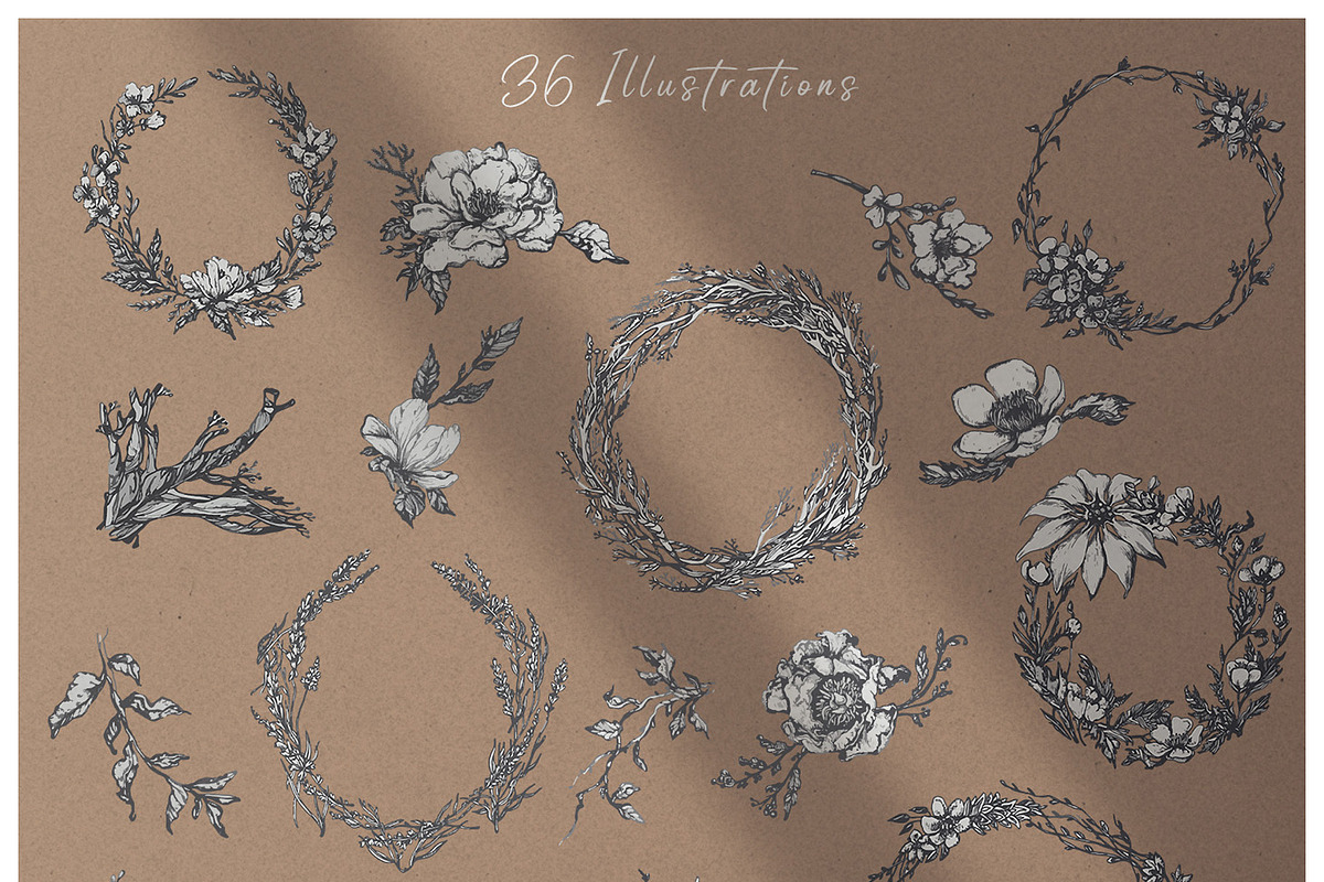 Floral Melody Logos & Illustrations, a Branding & Logo Template by Michael Rayback Design (Photo 4 of 5)