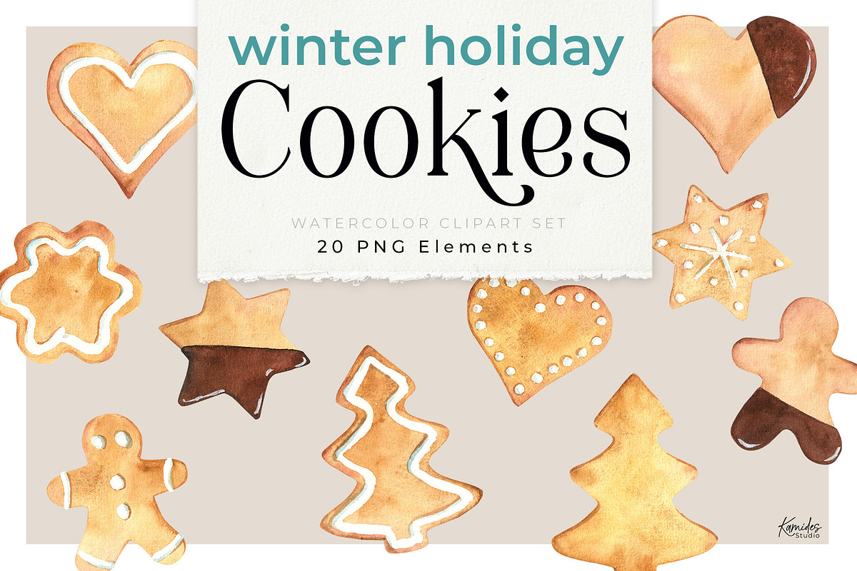 Holiday Christmas Cookies, an Illustration by Kamides (Photo 1 of 4)