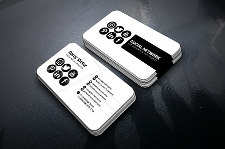 Social Promoter Business Card, a Business Card Template by Smashing_Studio