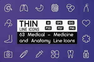 Medical - Medicine & Anatomy Icons