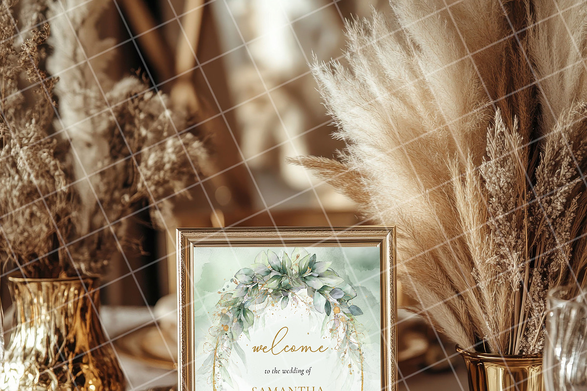 Boho 8x10 table sign number mockup, an Advertising Mockup by Blush Roses Print (Photo 2 of 8)
