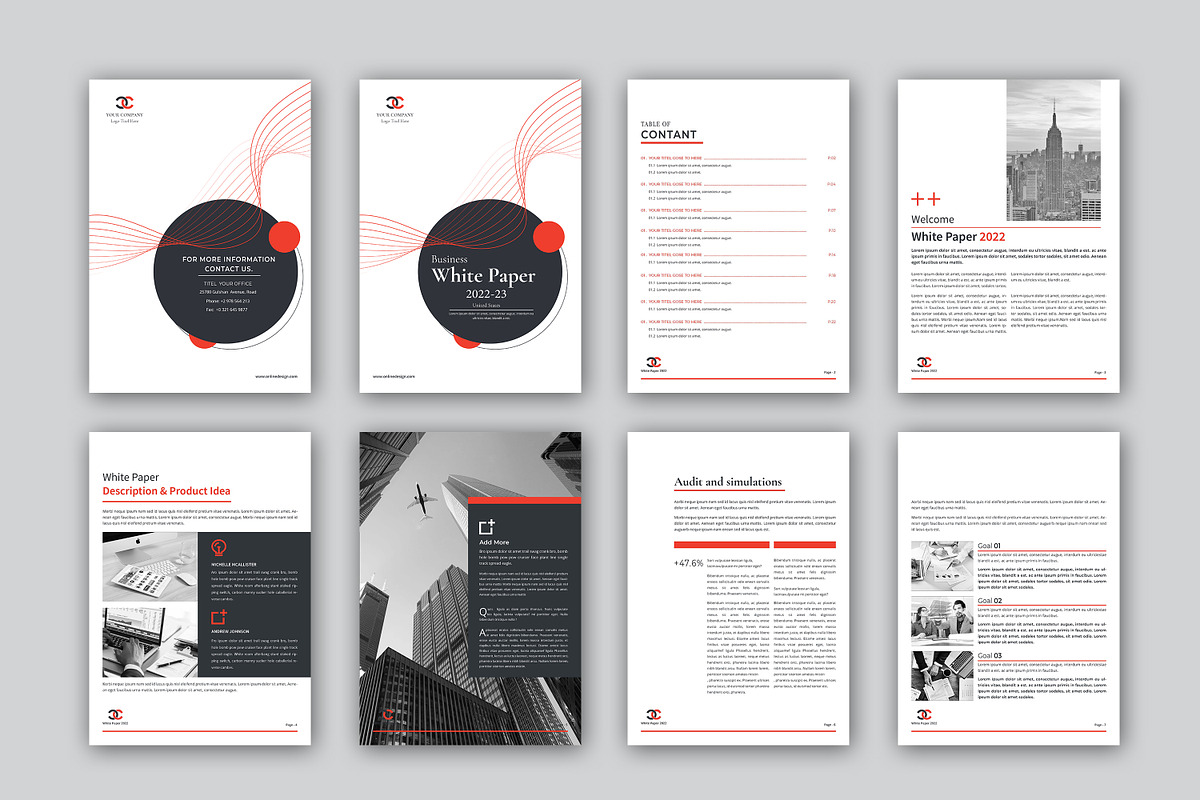 White Paper 16 pages, a Brochure Template by obayes (Photo 4 of 14)