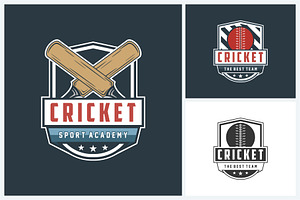 Cricket logo design template, a Branding & Logo Template by jundio studio