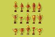 Award Cups Set, an Object Graphic by painterr (Thumbnail 4 of 5)