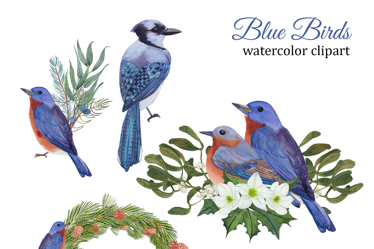 Watercolor winter garden, an Illustration by s.yanyeva (Photo 4 of 12)