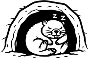 Cute Bear Silhouette Bundle, an Animal Illustration by Designer_Momina (Thumbnail 9 of 31)