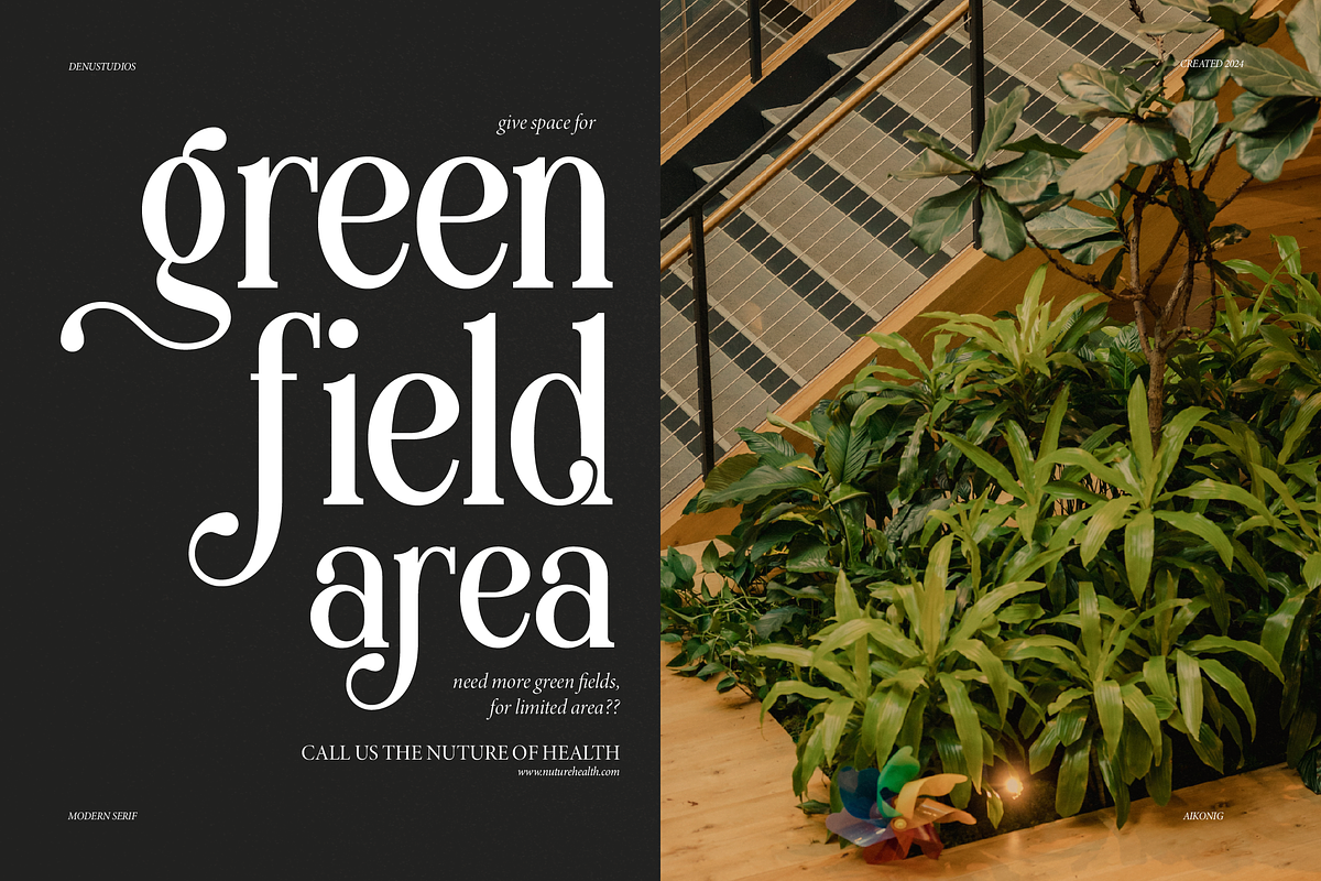 Aikonig | Modern Serif Font, a Serif Font by Denustudios (Photo 12 of 15)