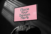 5 Mockups Desktop Display Black Rock, a Mac Mockup by smishura (Thumbnail 6 of 9)