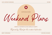 Weekend Plans - Monoline Script, a Script Font by Inviline.co (Thumbnail 1 of 12)