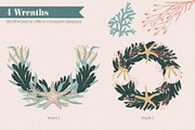 Coastal Christmas Beach Clipart, an Illustration by The Audacious Brush (Thumbnail 7 of 13)