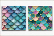 Bokeh Mermaid Background Clipart Bun, an Illustration by Sublimation Artist (Thumbnail 3 of 3)