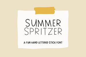 Summer Spritzer Font