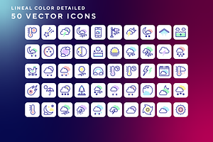 Weather icons, an Outline Icon by Wencory