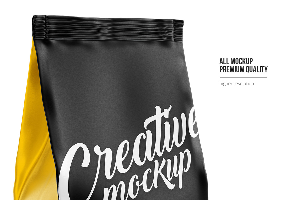 Coffee Pouch Mockup. 6 in 1 Pack, a Packaging Mockup by easymock (Photo 7 of 12)